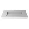 Castello Usa Pyramid 48” Solid Surface Wall-Mounted Bathroom Sink in White CB-GM-2053-48